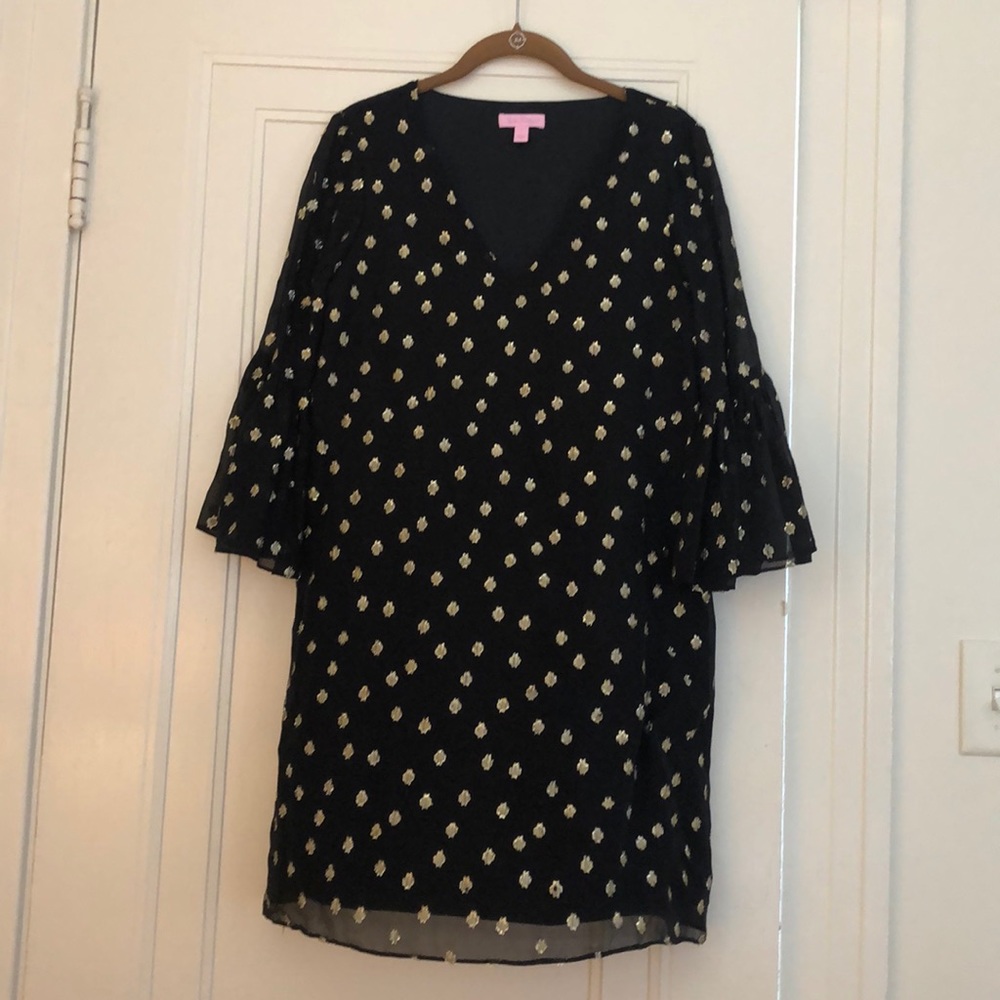 Lilly Pulitzer Silk/Metallic Caroline Tunic Dress